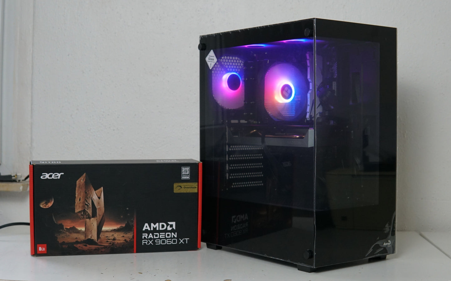 Gaming PC (NEU) - RX 9060 XT - Ryzen 7 5700X - 16GB RAM - SSD - WLAN - 2 Jahre Garantie