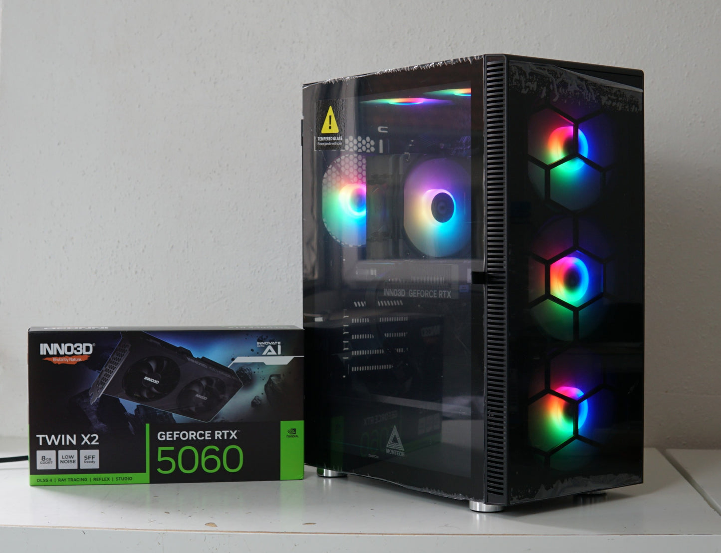 Gaming PC NEU - Ryzen 7 5700X - RTX 5060 - 16GB RAM - SSD - 2 Jahre Garantie