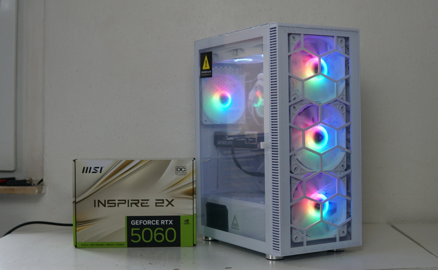 Gaming PC (NEU) - RTX 5060 - Ryzen 7 5700X - 16GB RAM - SSD - WLAN - 2 Jahre Garantie