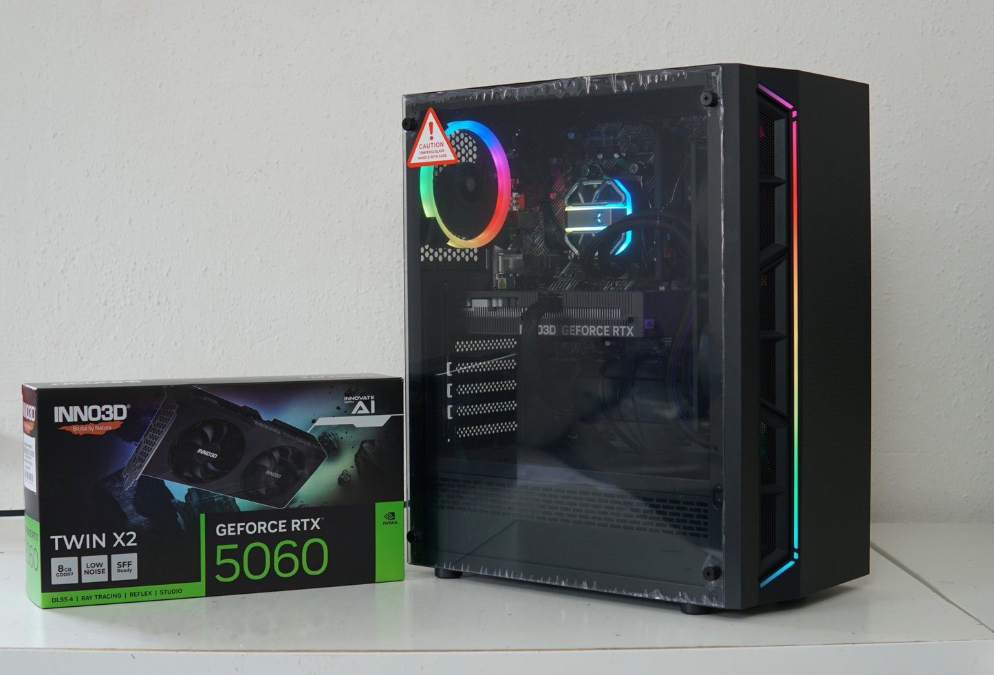Gaming PC NEU - RTX 5060 - Ryzen 5 5600X - 16GB RAM - SSD - WLAN - 2 Jahre Garantie
