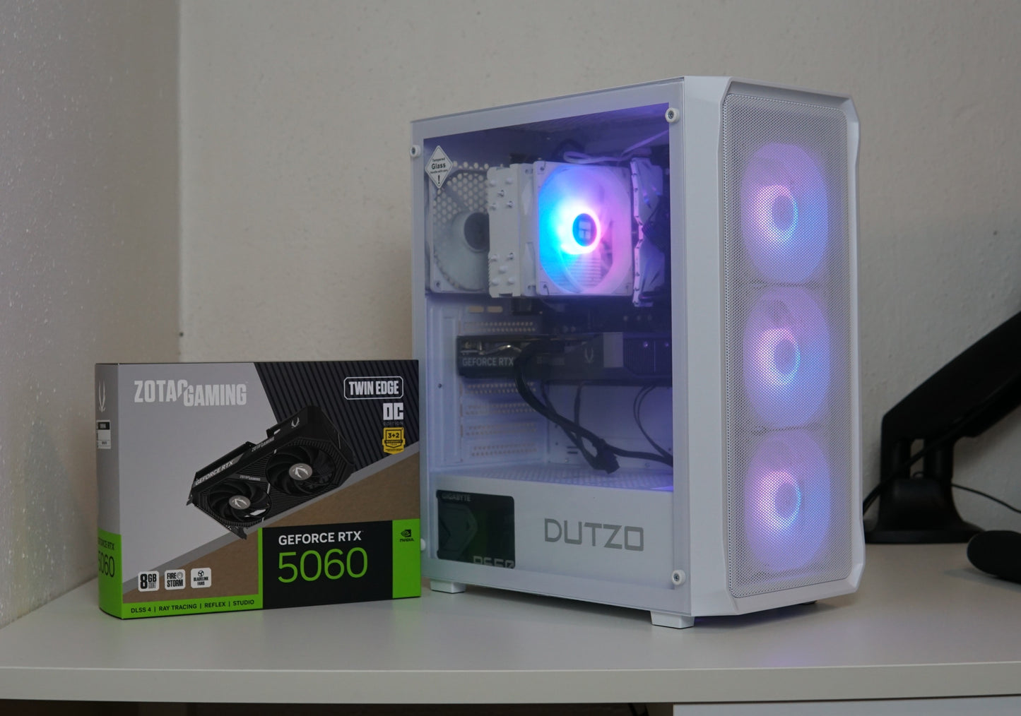 Gaming PC (NEU) - Ryzen 7 5700X - RTX 5060 - 16GB RAM - SSD - 2 Jahre Garantie