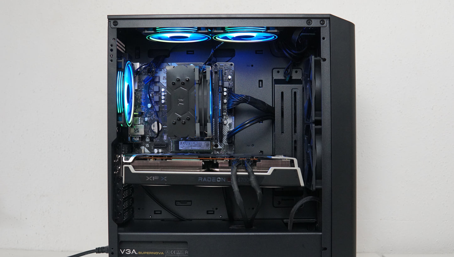 Gaming PC - Ryzen 7 5700X - RX 6700 XT - 16GB RAM - SSD - Garantie