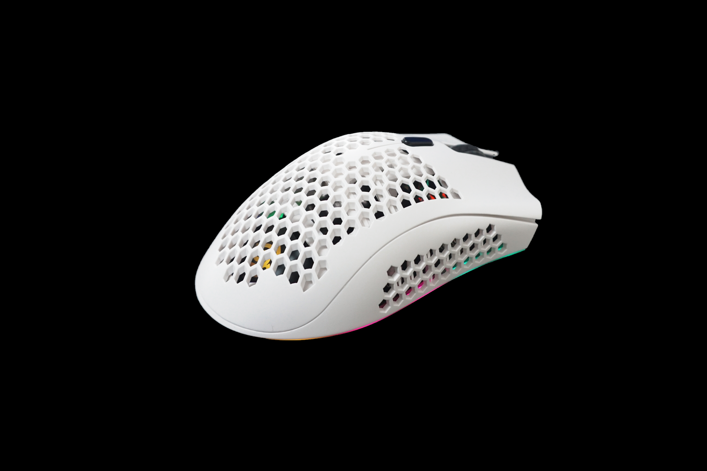 RGB Gaming Maus Weiß - K-Snake BM600 Honeycomb