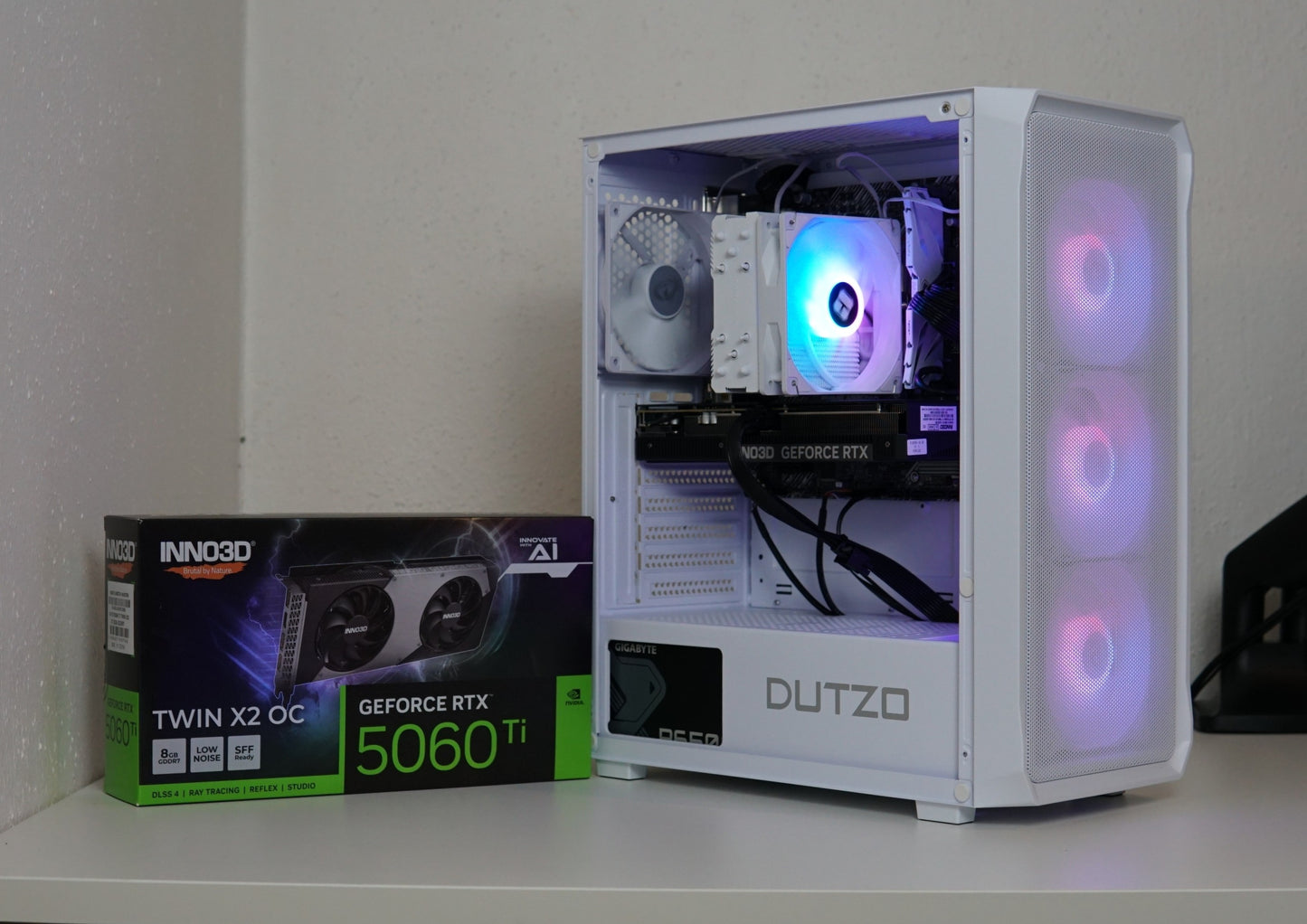 Gaming PC (NEU) - Ryzen 7 5700X - RTX 5060 TI - 16GB RAM - SSD - 2 Jahre Garantie