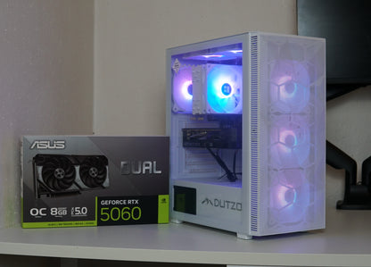Gaming PC (NEU) – RTX 5060 | Ryzen 5 5500 - Weiß