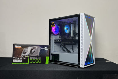 Gaming PC (NEU) – RTX 5060 | Ryzen 5 5500 - Weiß