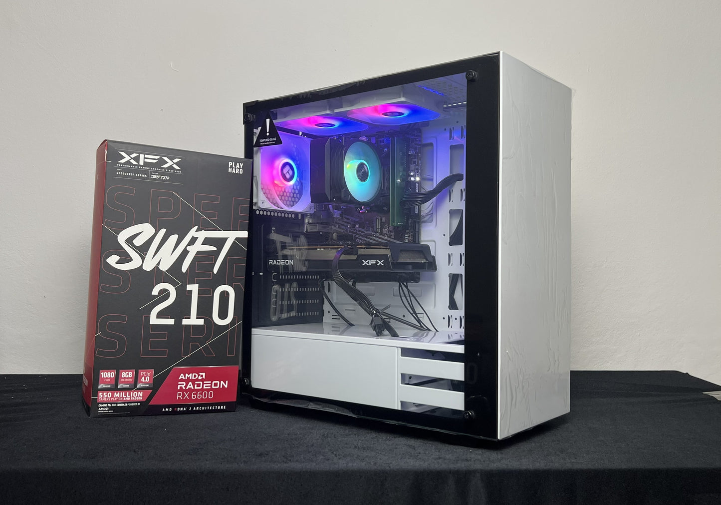 Gaming PC – RX 6600 | Ryzen 5 3500X Weiß
