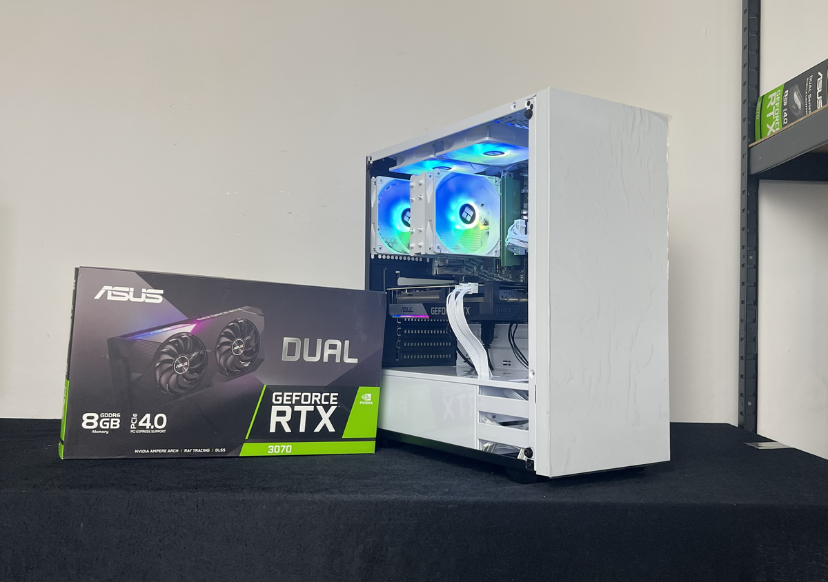 Gaming PC – RTX 3070 | Ryzen 5 5500 - Weiß
