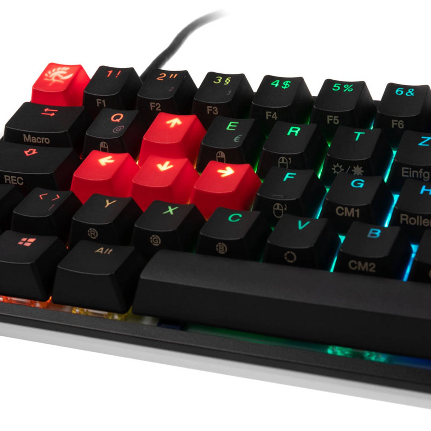 Ducky One 2 SF Gaming Tastatur, MX-Black, RGB LED - schwarz